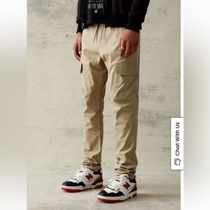 TWO - PacSun Stretch Performance Nylon Slim Cargo Pants - Men’s size Small